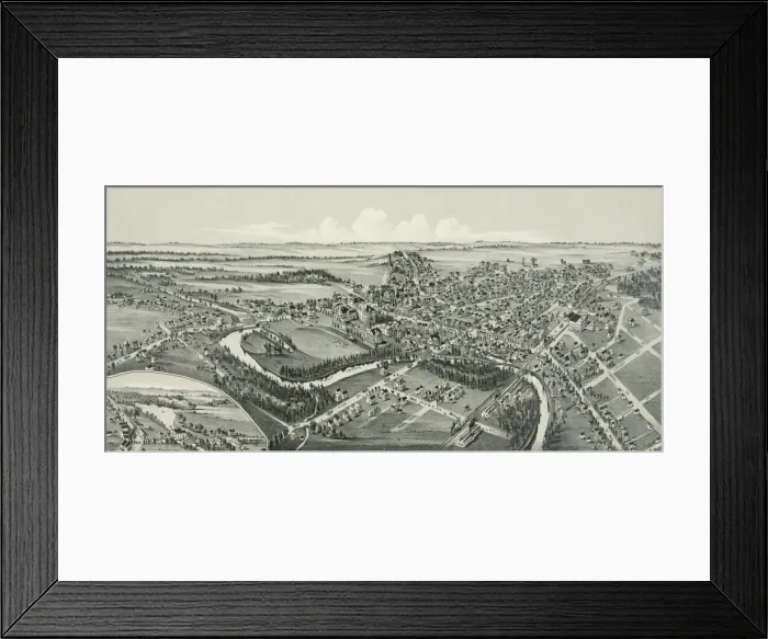 Framed Print : Grove City, Mercer County Pennsylvania. 1901 Framed Print : Grove City, Mercer County Pennsylvania. 1901