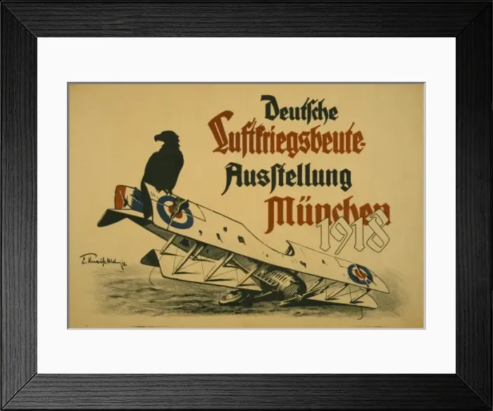 Framed Print : Deutsche Luftskriegsbeute Ausstellung Munchen 1918 Framed Print : Deutsche Luftskriegsbeute Ausstellung Munchen 1918