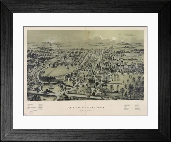Framed Print : National military home at Dayton, Ohio Framed Print : National military home at Dayton, Ohio