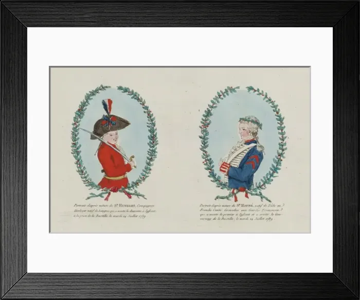 Framed Print : Portrait d apres nature du Sr. Humbert, Compagnon Horloger Framed Print : Portrait d apres nature du Sr. Humbert, Compagnon Horloger