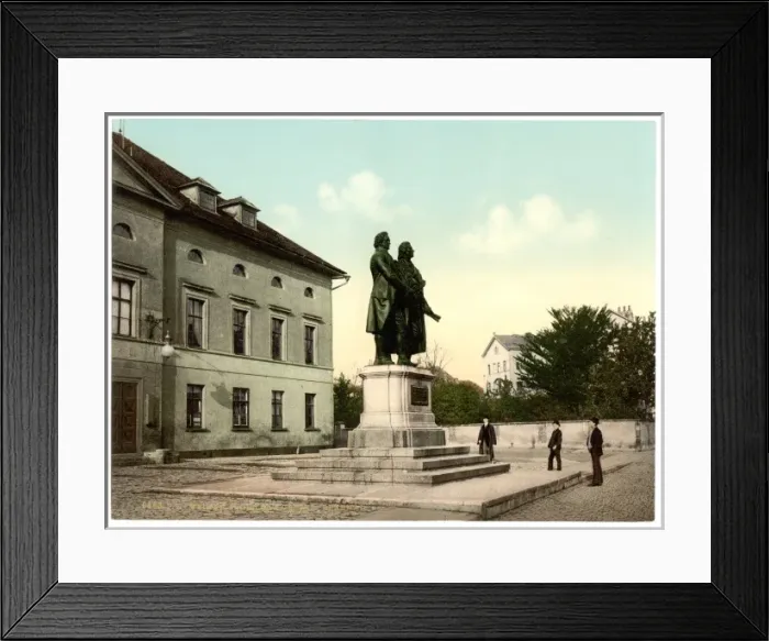 Framed Print : The Schiller and Goethe Monument, Weimar, Thuringia, Germany Framed Print : The Schiller and Goethe Monument, Weimar, Thuringia, Germany