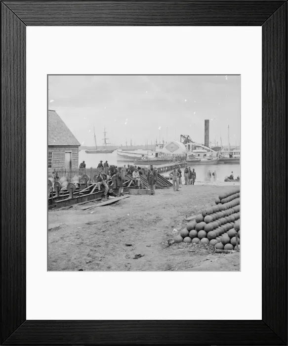 Framed Print : Yorktown, Va. Embarkation for White House Landing, Va Framed Print : Yorktown, Va. Embarkation for White House Landing, Va