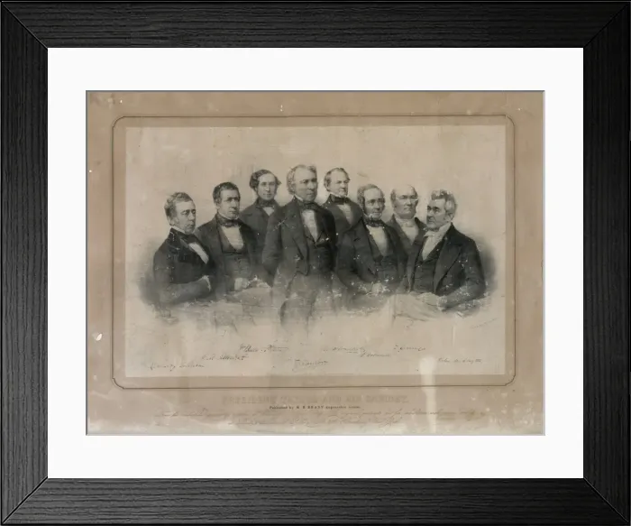 Framed Print : President Taylor and his cabinet Framed Print : President Taylor and his cabinet