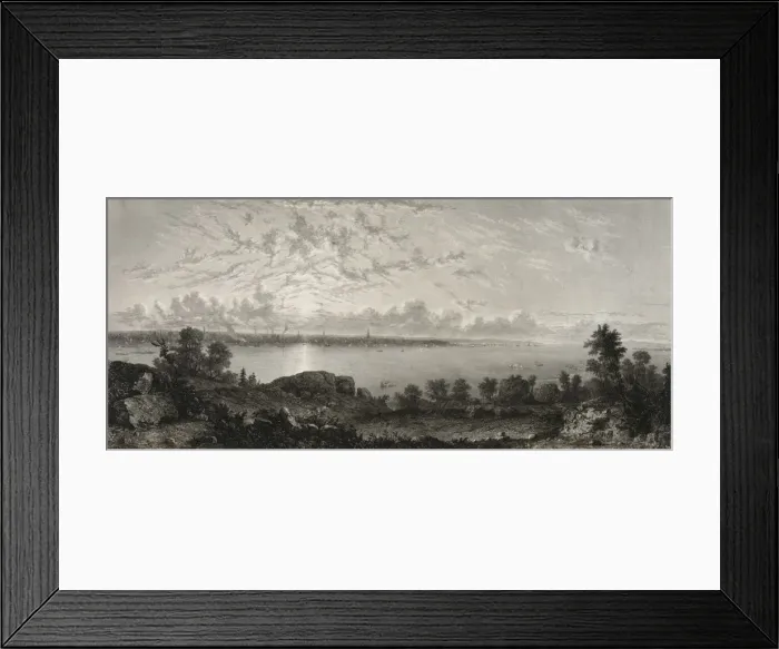 Framed Print : N. Y. City from Jersey City Framed Print : N. Y. City from Jersey City