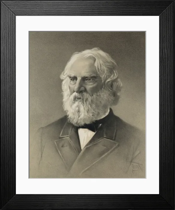 Framed Print : Henry W. Longfellow Framed Print : Henry W. Longfellow