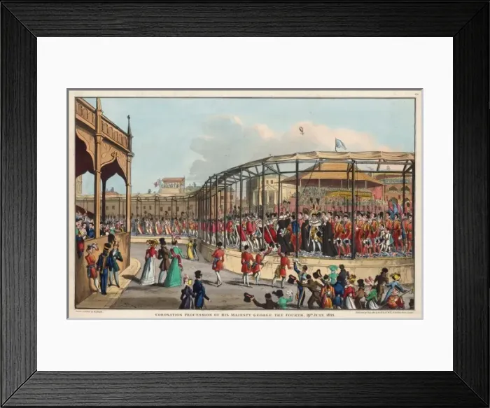 Framed Print : Coronation procession of his majesty George the Fourth, 19th Framed Print : Coronation procession of his majesty George the Fourth, 19th