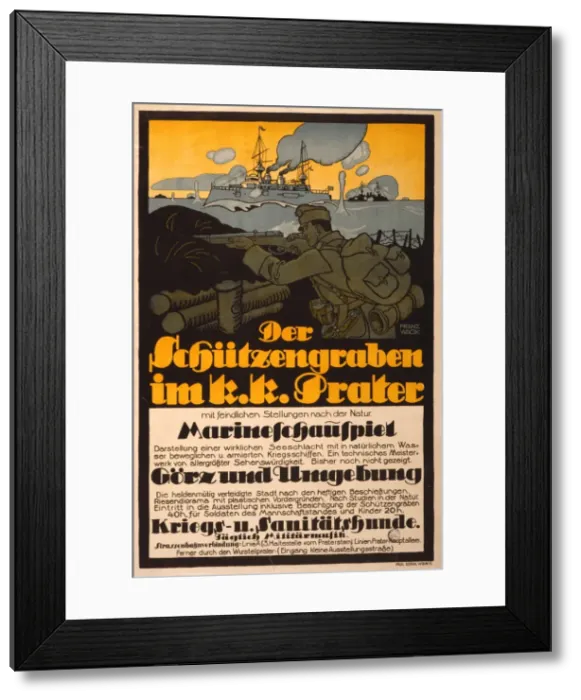 Framed Print : Der Schutzengraben im k. k. Prater Framed Print : Der Schutzengraben im k. k. Prater