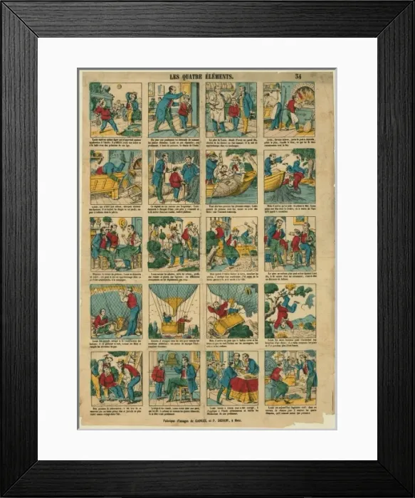 Framed Print : Les quatre elements. Louis etait un enfant leger qui n appor Framed Print : Les quatre elements. Louis etait un enfant leger qui n appor