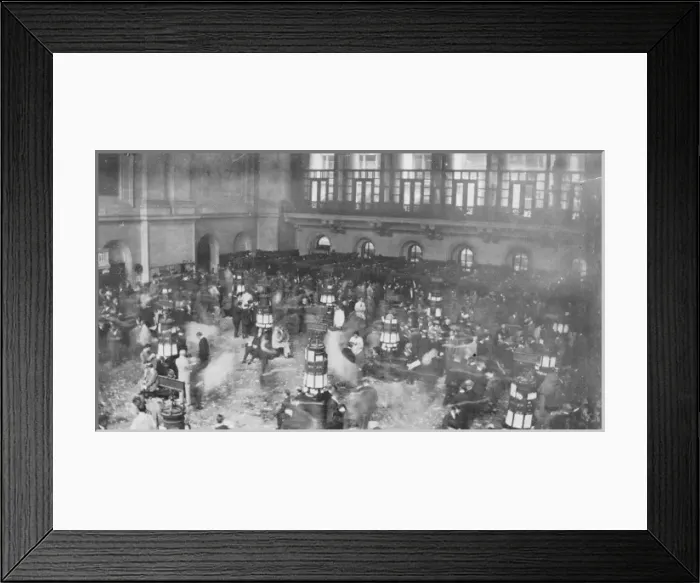 Framed Print : The floor of the New York Stock Exchange, secretly shot with Framed Print : The floor of the New York Stock Exchange, secretly shot with