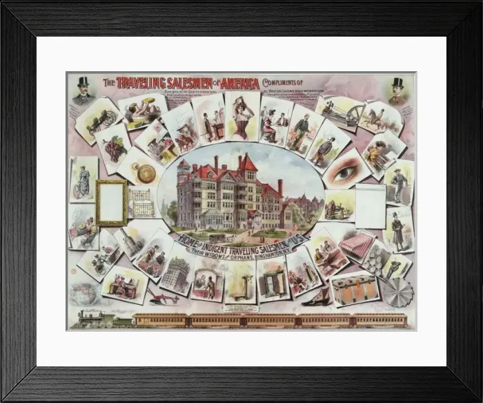 Framed Print : The traveling salesmen of America Framed Print : The traveling salesmen of America