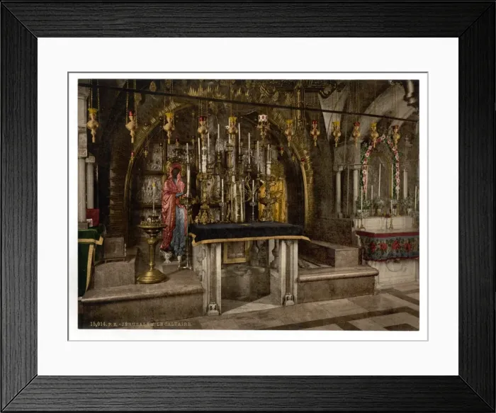 Framed Print : The Calvary and the Greek altar, Jerusalem, Holy Land Framed Print : The Calvary and the Greek altar, Jerusalem, Holy Land