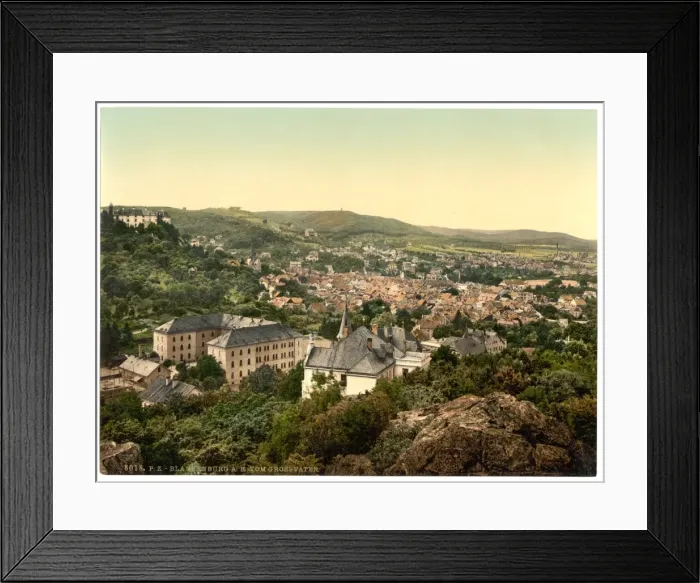 Framed Print : Blankenburg, from Grossvater, Thuringia, Germany Framed Print : Blankenburg, from Grossvater, Thuringia, Germany