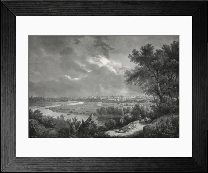 Framed Print : Vue de la ville de Moscou, prise de la montagne dite des moi Framed Print : Vue de la ville de Moscou, prise de la montagne dite des moi