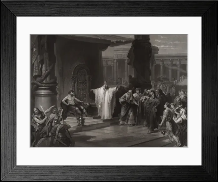 Framed Print : The iron worker and King Solomon Framed Print : The iron worker and King Solomon