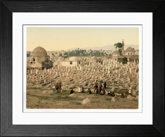 Framed Print : The cemetery where the family of Mahomet are buried, Damascu Framed Print : The cemetery where the family of Mahomet are buried, Damascu