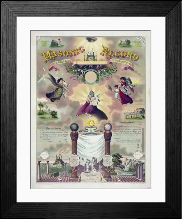 Framed Print : Masonic record Framed Print : Masonic record