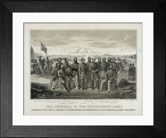 Framed Print : The Generals of the Confederate Army Framed Print : The Generals of the Confederate Army