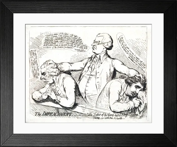 Framed Print : The impeachment, or The father of the gang turned Kings evid Framed Print : The impeachment, or The father of the gang turned Kings evid