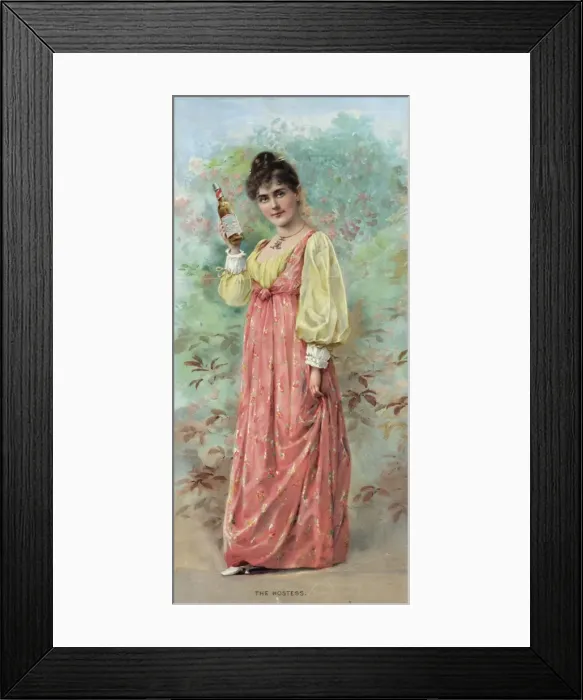 Framed Print : The hostess (Budweiser lager bier) Framed Print : The hostess (Budweiser lager bier)