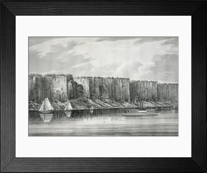 Framed Print : Palisades. View of the Palisades, rising up on the New Jersey side of the Hudson River Framed Print : Palisades. View of the Palisades, rising up on the New Jersey side of the Hudson River
