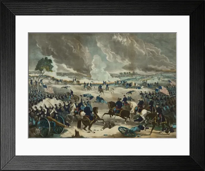 Framed Print : The battle of Gettysburg Framed Print : The battle of Gettysburg