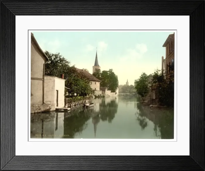 Framed Print : General view, Erfurt, Thuringia, Germany Framed Print : General view, Erfurt, Thuringia, Germany