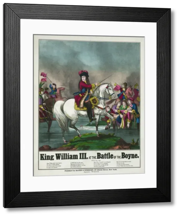 Framed Print : King William III at the battle of the Boyne Framed Print : King William III at the battle of the Boyne