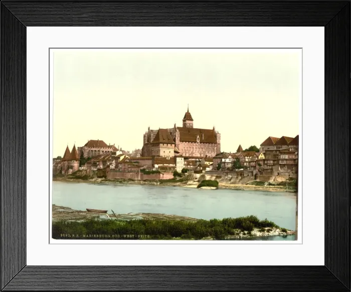 Framed Print : Marienburg, southwest side, Prussia, Germany (i. e. Malbork Framed Print : Marienburg, southwest side, Prussia, Germany (i. e. Malbork