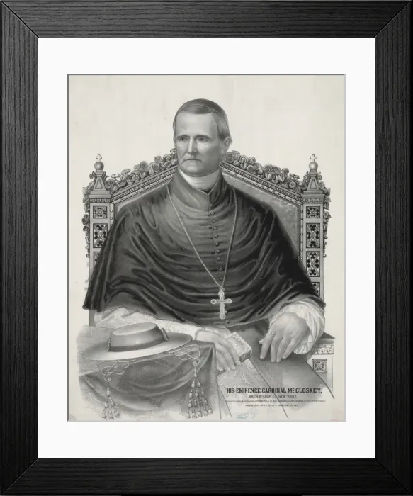 Framed Print : His eminence Cardinal McCloskey - archbishop of New York Framed Print : His eminence Cardinal McCloskey - archbishop of New York