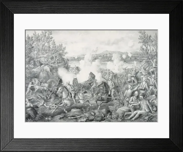 Framed Print : Battle of Tugela River near Cheveley camp Framed Print : Battle of Tugela River near Cheveley camp