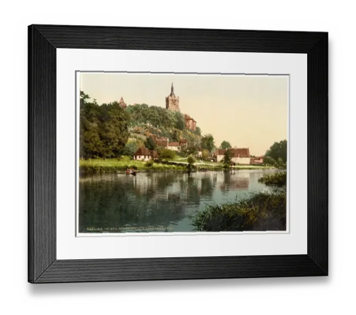 Framed Print : Kirmesdahl and Schwanenburg, Cleves, Westphalia, Germany Framed Print : Kirmesdahl and Schwanenburg, Cleves, Westphalia, Germany