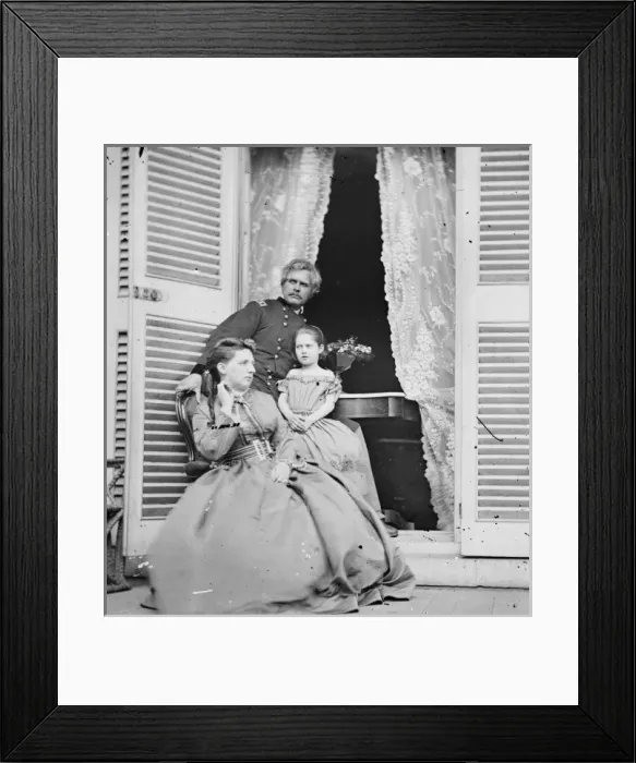 Framed Print : Richmond, Virginia. Gen. Edward OC Ord, wife and child at th Framed Print : Richmond, Virginia. Gen. Edward OC Ord, wife and child at th