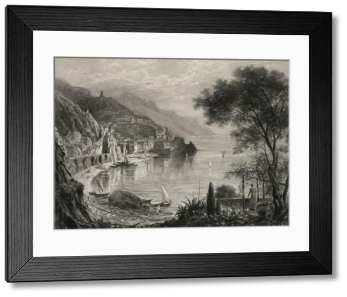 Framed Print : Amalfi. The pearl of the Mediterranean Framed Print : Amalfi. The pearl of the Mediterranean