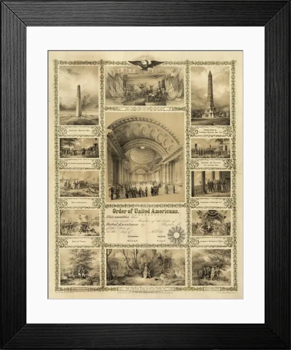 Framed Print : Order of United Americans Framed Print : Order of United Americans