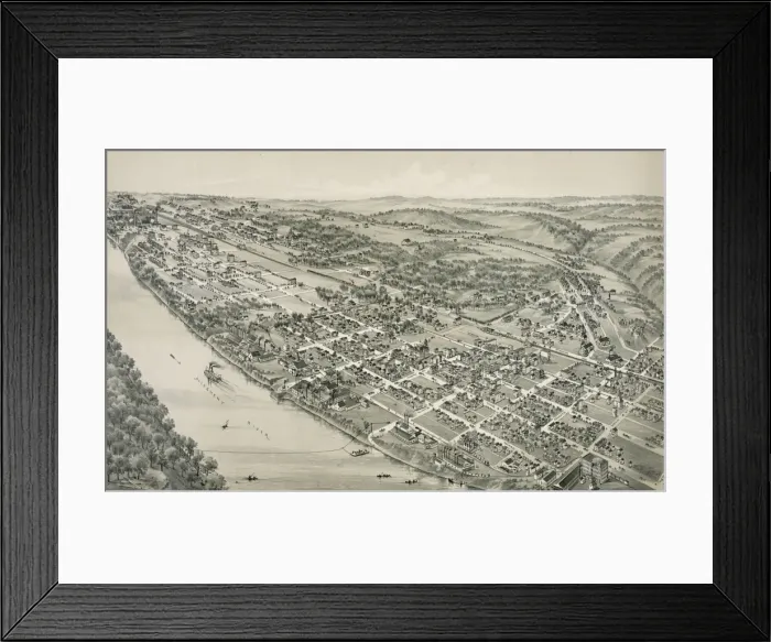 Framed Print : New Kensington, Westmoreland County, Pennsylvania, 1896 Framed Print : New Kensington, Westmoreland County, Pennsylvania, 1896