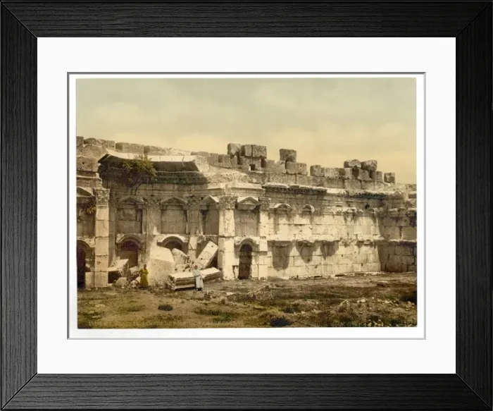 Framed Print : Temple of the Sun, square chamber, Baalbek, Holy Land, (i. e Framed Print : Temple of the Sun, square chamber, Baalbek, Holy Land, (i. e