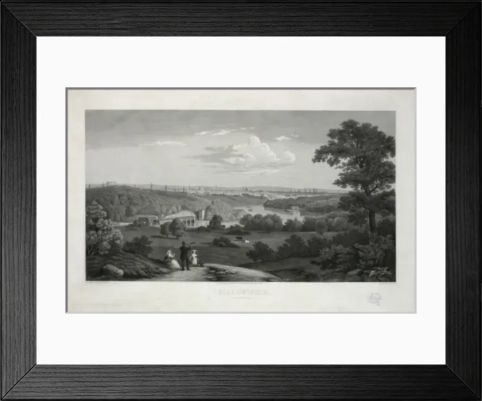 Framed Print : Philadelphia. View from Peters farm Framed Print : Philadelphia. View from Peters farm
