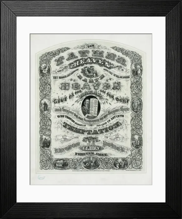 Framed Print : Lords prayer Framed Print : Lords prayer