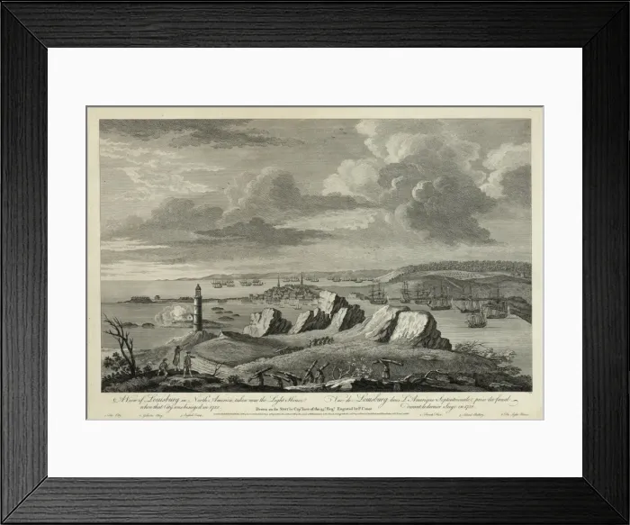 Framed Print : A view of Louisburg in North America, taken near the light h Framed Print : A view of Louisburg in North America, taken near the light h