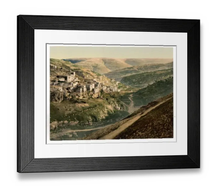 Framed Print : Village of Siloam, Jerusalem, Holy Land Framed Print : Village of Siloam, Jerusalem, Holy Land