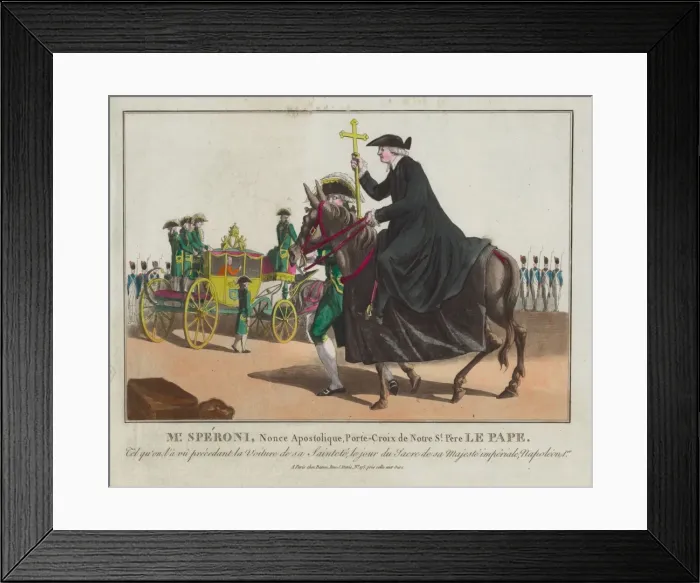 Framed Print : Mr. Speroni, nonce apostolique, porte-croix de Notre St. Per Framed Print : Mr. Speroni, nonce apostolique, porte-croix de Notre St. Per