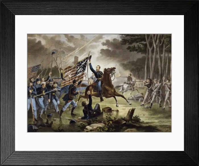Framed Print : General Kearneys gallant charge, at the Battle of Chantilly Framed Print : General Kearneys gallant charge, at the Battle of Chantilly