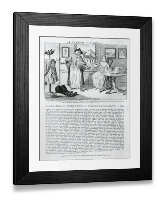 Framed Print : A sceene of sceenes. Elizabeth Cannings dream for ye good of Framed Print : A sceene of sceenes. Elizabeth Cannings dream for ye good of