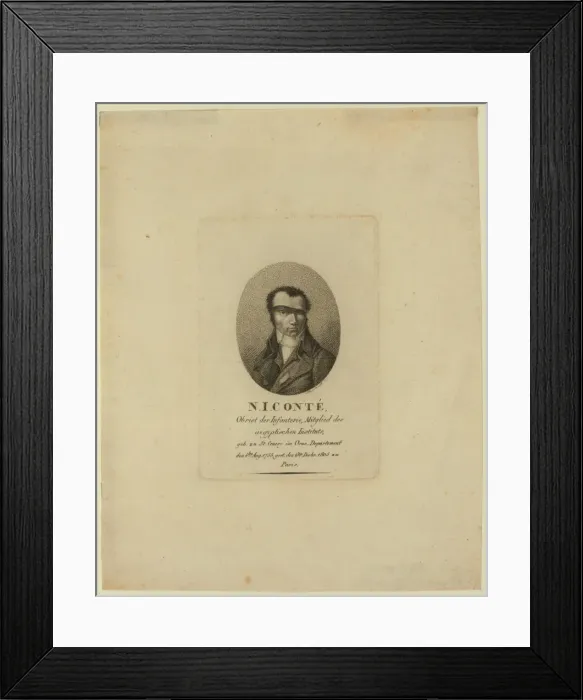 Framed Print : NJ Conte. Obrist der Infanterie, Mitglied des Aegyptischen I Framed Print : NJ Conte. Obrist der Infanterie, Mitglied des Aegyptischen I