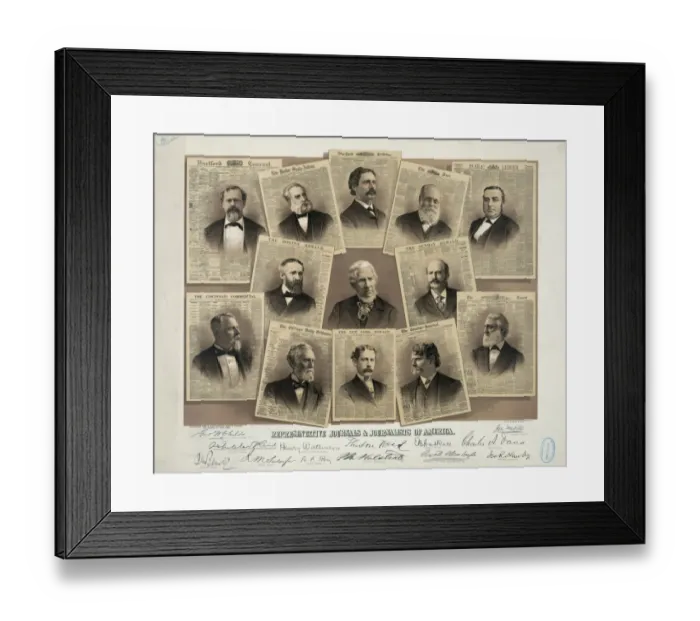Framed Print : Representative journals & journalists of America Framed Print : Representative journals & journalists of America