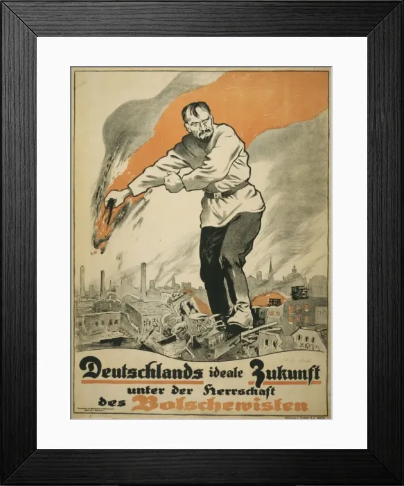 Framed Print : Deutschlands ideale Zukunft unter der Herrschaft des Bolsche Framed Print : Deutschlands ideale Zukunft unter der Herrschaft des Bolsche
