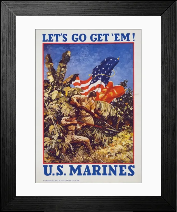 Framed Print : Lets go get em! US Marines Framed Print : Lets go get em! US Marines