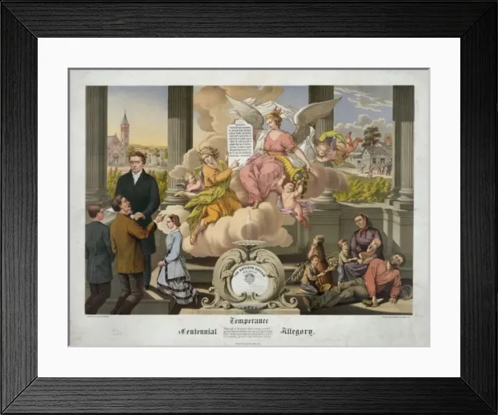 Framed Print : Temperance, a centennial allegory Framed Print : Temperance, a centennial allegory