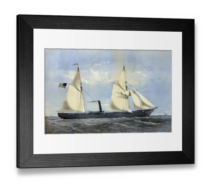 Framed Print : U. S. steam boat Kanawha Framed Print : U. S. steam boat Kanawha