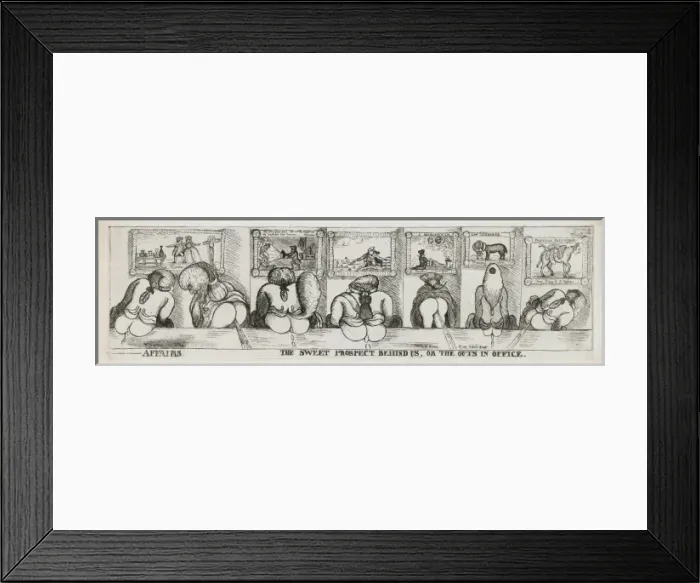 Framed Print : Affairs. The sweet prospect behind us, or The outs in office Framed Print : Affairs. The sweet prospect behind us, or The outs in office